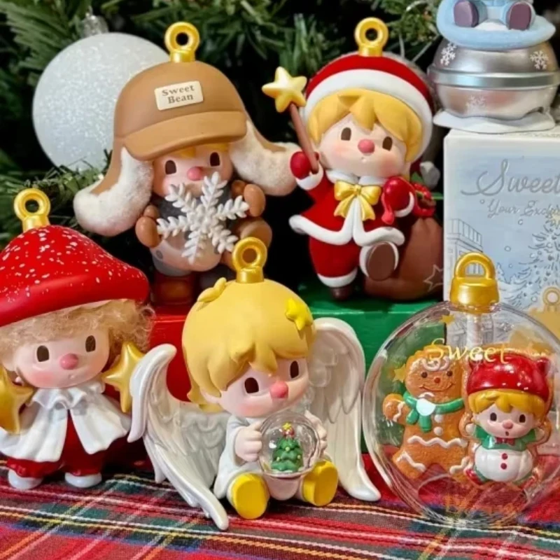 

Genuine Popmart Sweet Bean Your Exclusive Holiday Series Blind Box Kawaii Figures Model Mystery Box Toy Christmas Ornament Gift