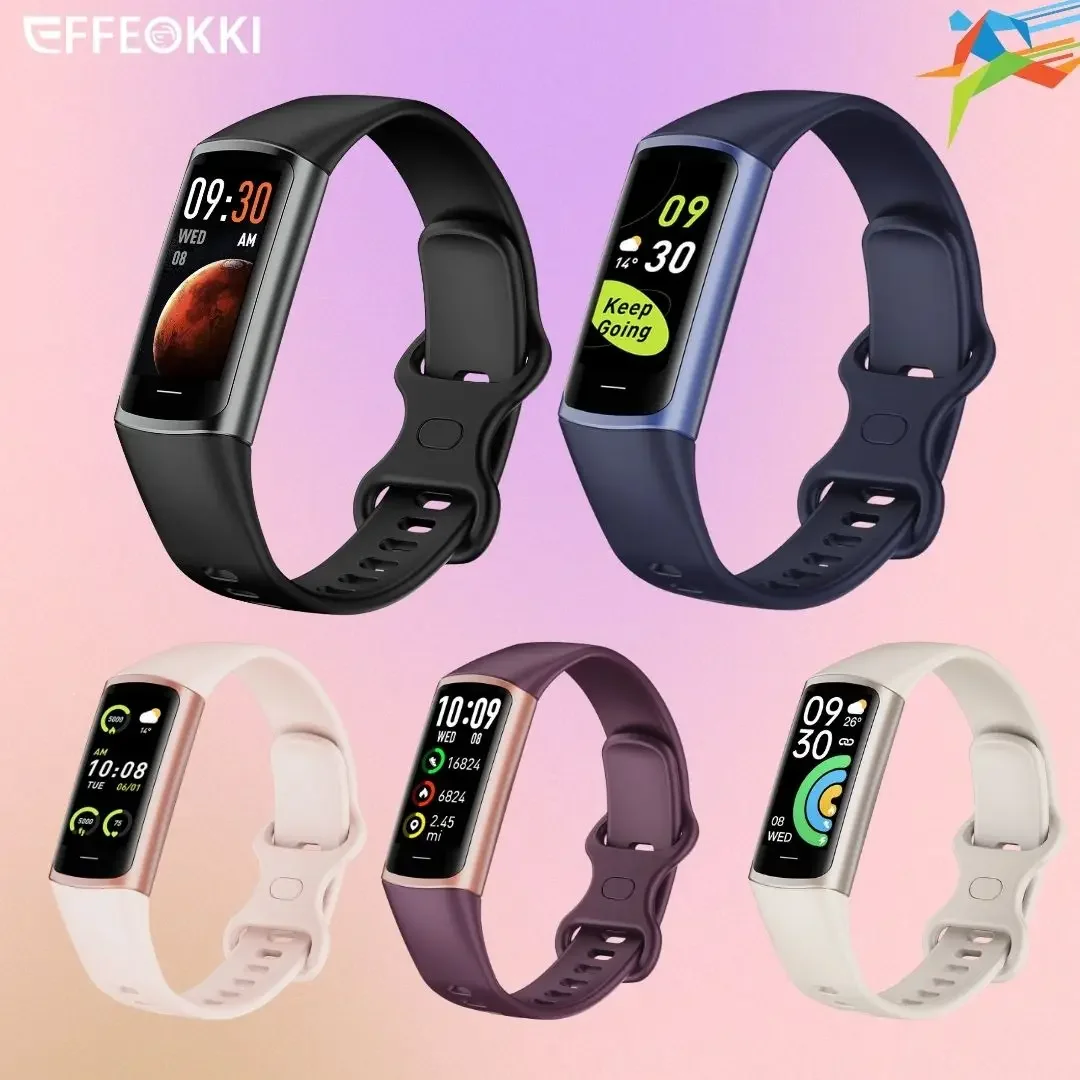 Fitness Watch Temperature Bracelet Heart Rate Meter Armband Pedometer Watch Smart Bracelet For Women For Xiaomi Huawei Phone