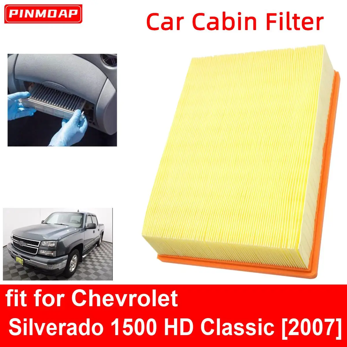 Car Engine  Cabin Air Filter for Chevrolet Silverado 1500 HD Classic 2007 Auto Filters Car Engine bon Fiber CA8755A 15908915 159