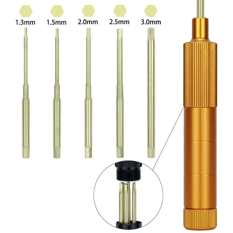 Tournevis hexagonal de 1.5/2.0/2.5/3.0mm, kit d'outils pour hélicoptère RC, quadrirotor RC modèles voiture importateur, outils manuels de réparation