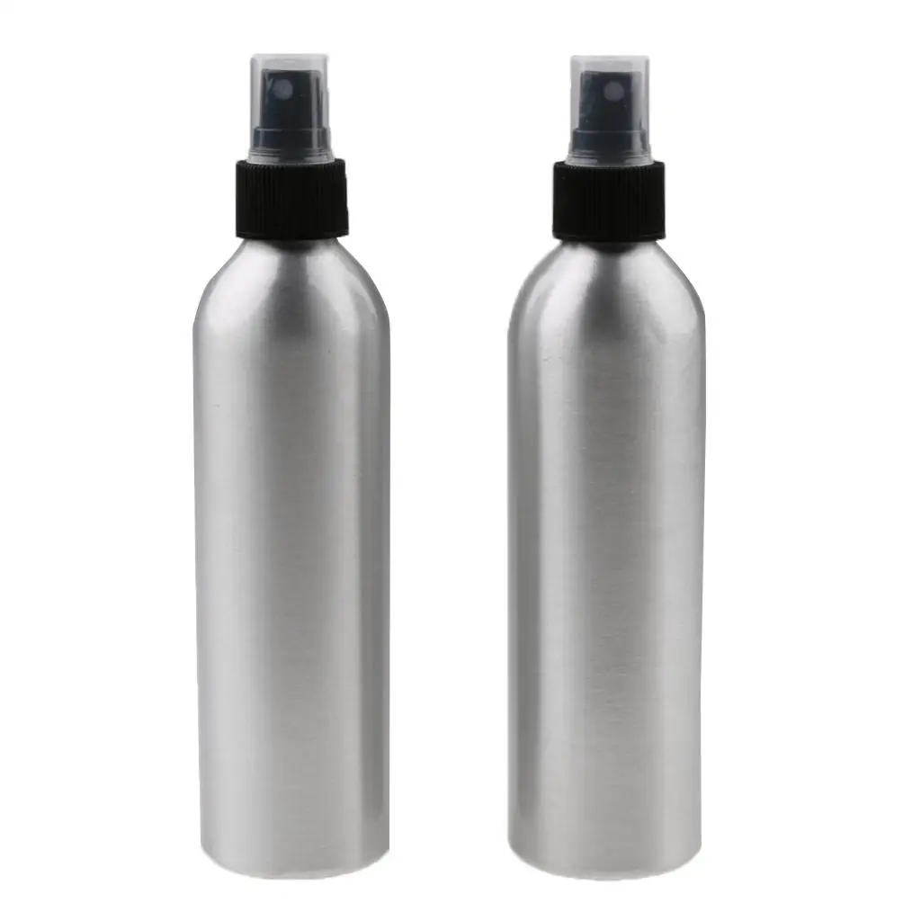 Portable 150ml Mist Spray Perfume Bottle Aluminum Refillable Makeup Fixing Spray Container for Home and Salon