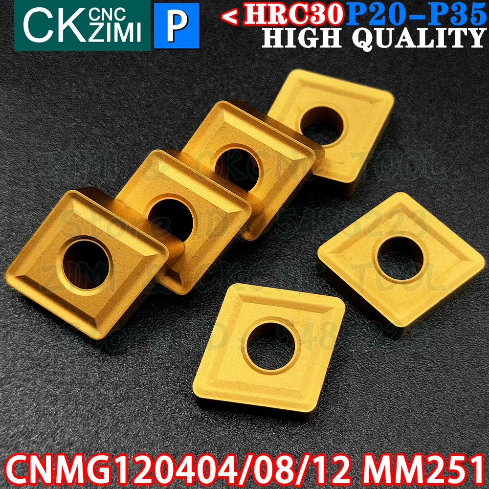 CNMG120404 CNMG120408 CNMG120412 MM251 Carbide Inserts External Turning Inserts Tools CNMG CNC metal lathe Turning cutter tools