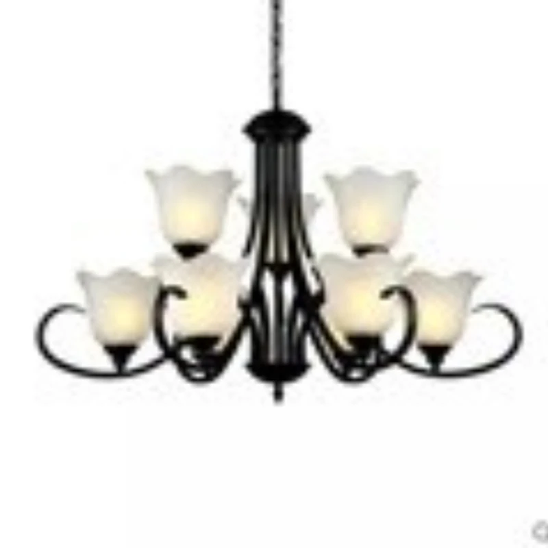 

New Chinese chandelier living room lamp rural modern simple Chinese style dining room bedroom villa duplex chandelier