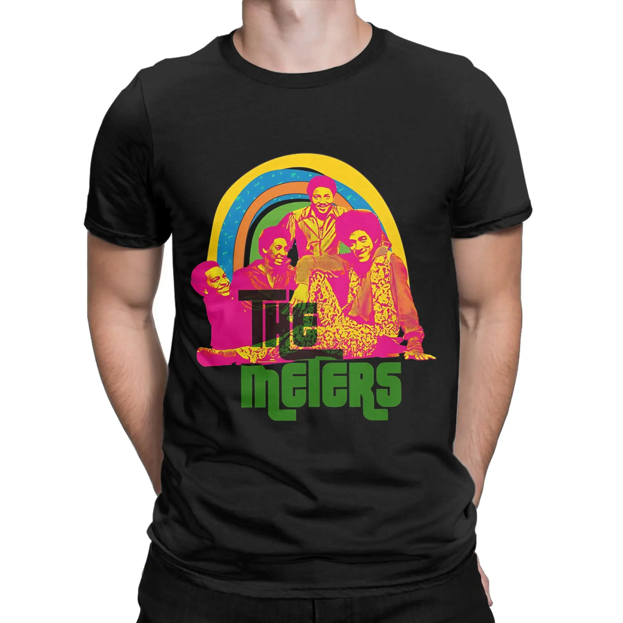 The Meters Funk Classic  Shirt Novelty 100% Cotton T-Shirt Soul Train Tees Tops For Men