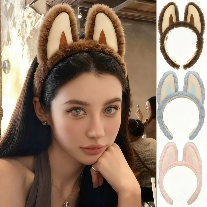 

Cute Plush Bubu Ear Headband Fashion cosplay anime Cloth headband Elf Plush Headwear Role playing performance props