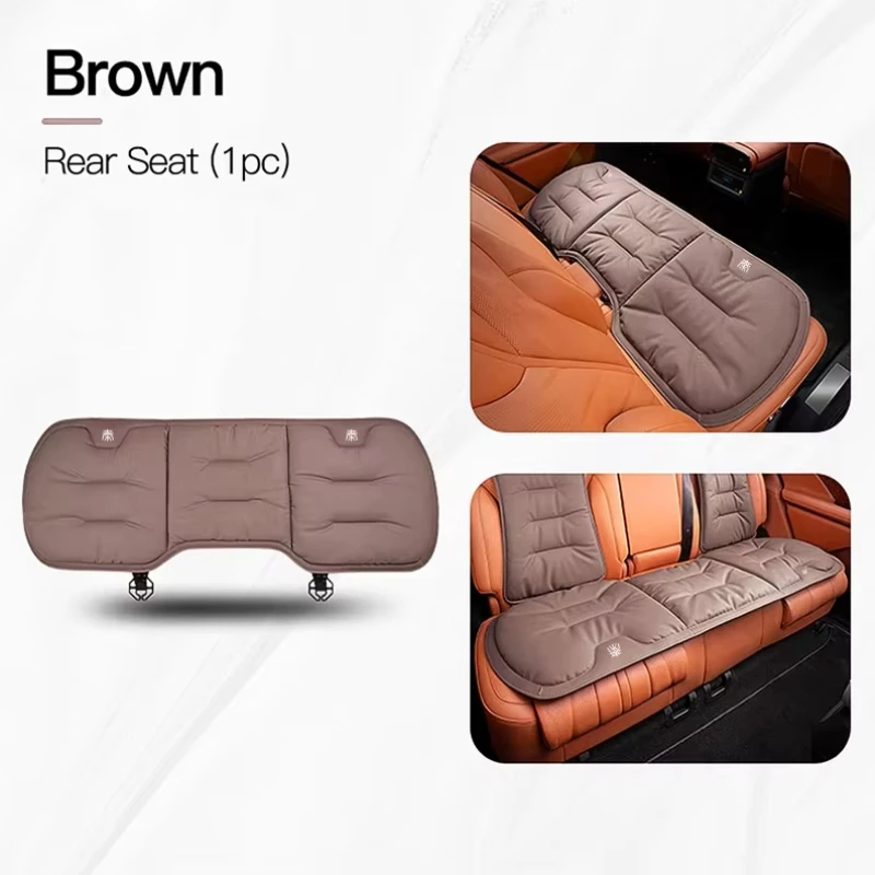 Soft Car Seat Cushion Nappa Leather Ventilated All Season Seat Cushion Covers For BYD QIN PLUS DM-i BYD Seal 6 Chinese