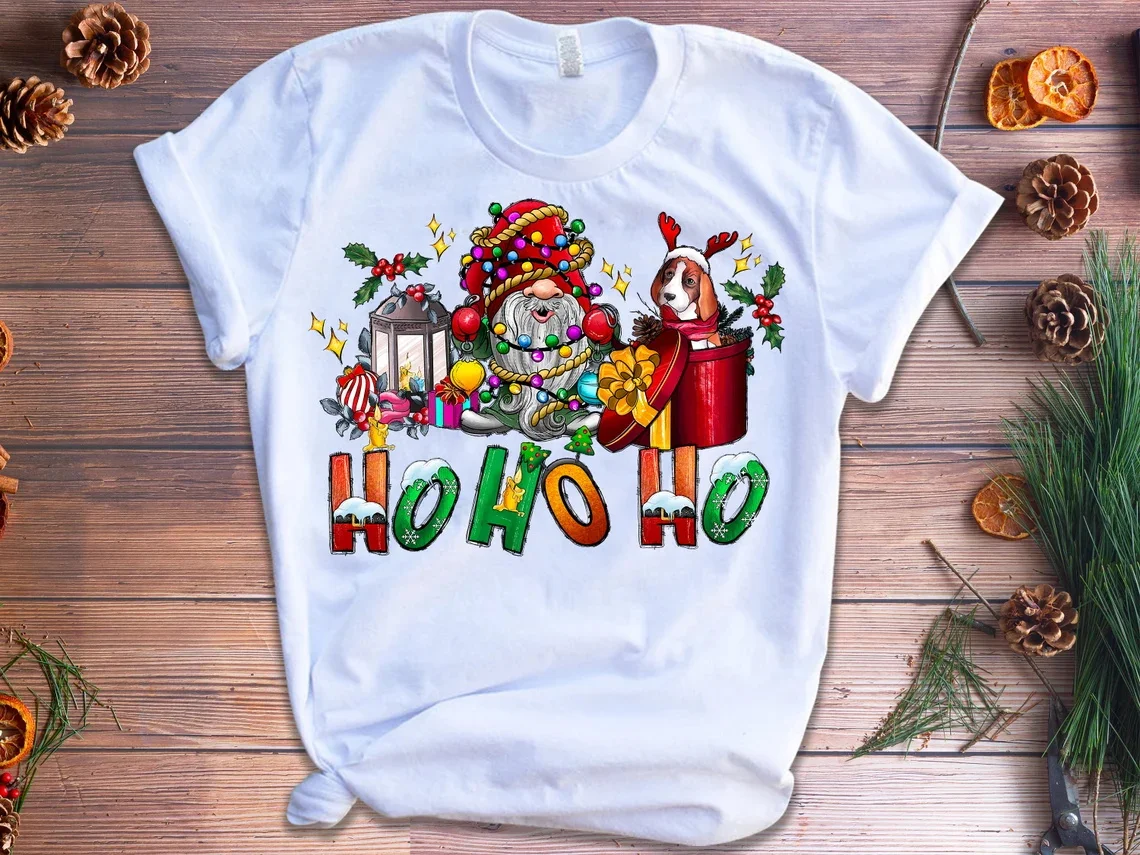 Lovely Cactus Elf Squad Graphic Print T Shirt Women Merry Christmas Tis The Season Tshirt Femme Short Sleeve T-Shirt Female