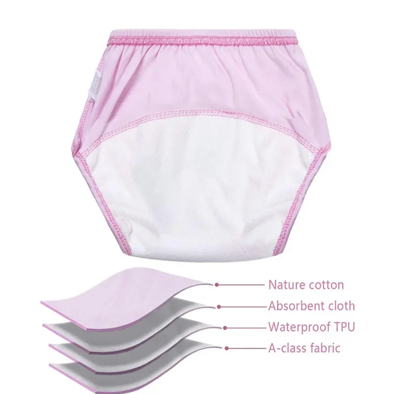 Pañal reutilizable para bebé, pantalones de entrenamiento para bebé, pañales lavables, pantalones de aprendizaje de algodón, ropa para niños, 1 unidad