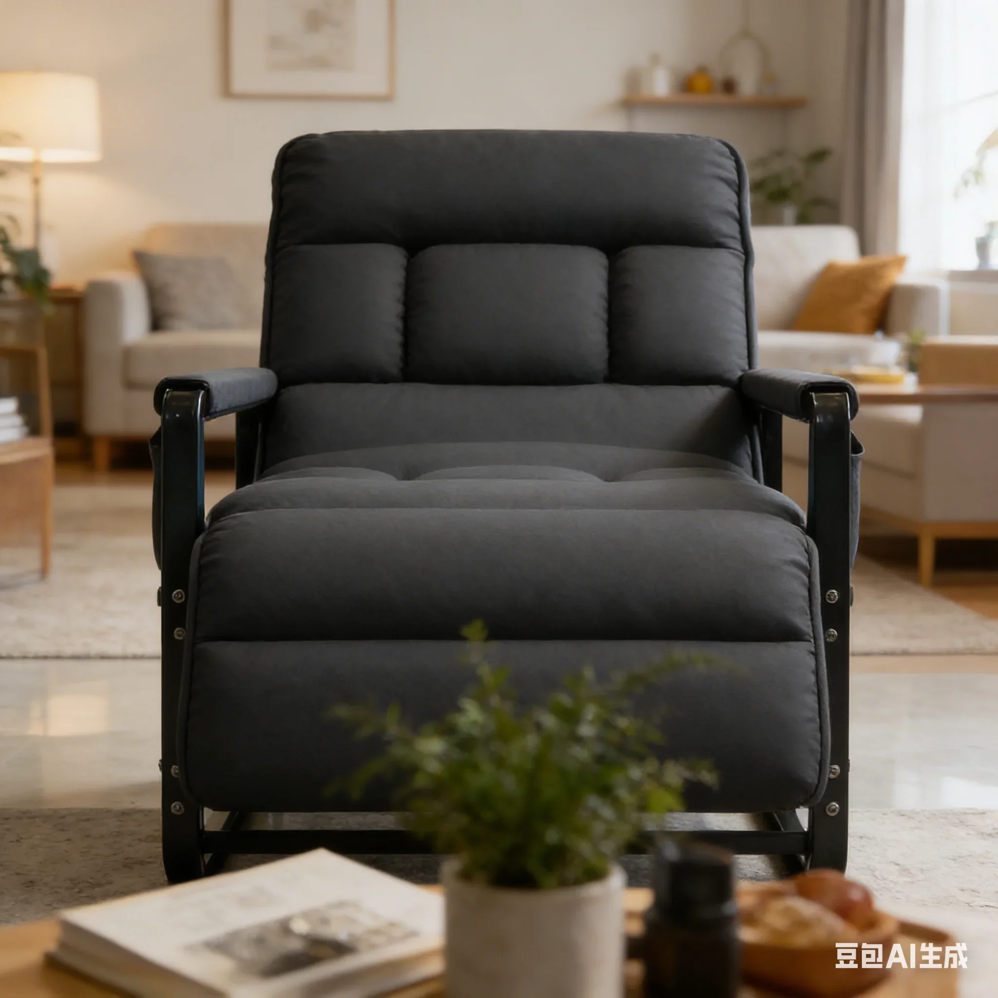 

AOLIVIYA Sleek Recliner Chair Foldable For Living Room Lounge Lazy Sofa With Backrest Office Nap Use B556677