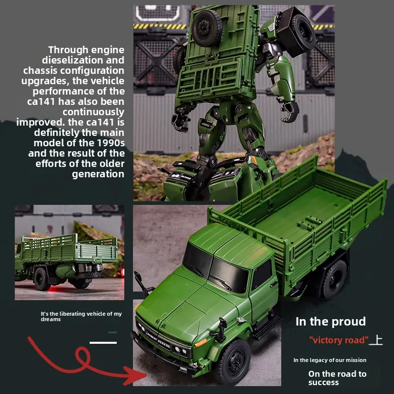 Echte Force zal Hongqi CA7600J legering automodel robot in voorraad mechanisch dierenspeelgoed voor kinderen transformeren