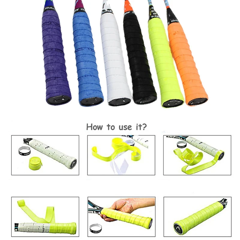 5Pcs Original Jusenda Tennis Overgrip PU Tennis Racket Sweat Band Absorption Grip Badminton Racket Handle Grip Tennis Griptape