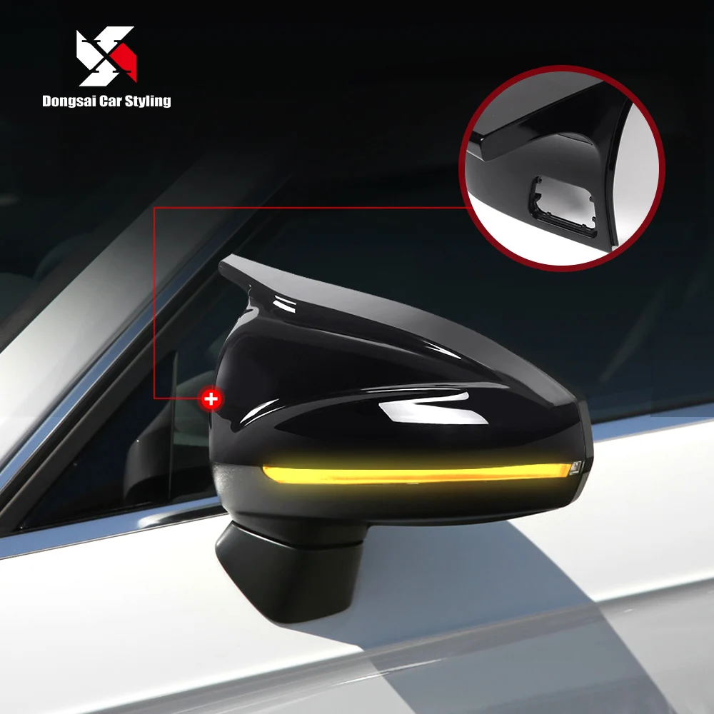 Newest Design 14-20 Car Side Cover for Audi A3 M Look ABS Gloss Black Mirror Cover