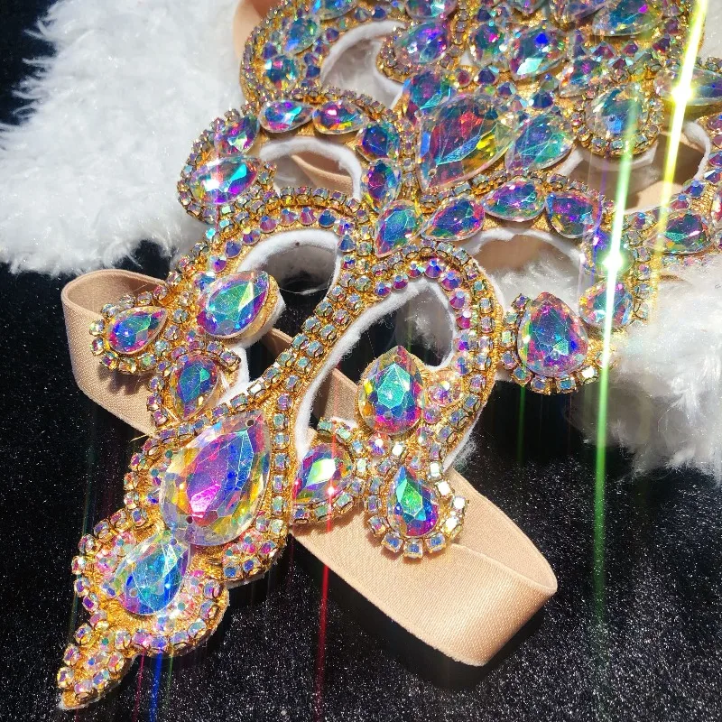 Customized Belly Dancewear Oriental Dance Costumes Performance Leg Rings Bracelets Arm Rings Handmade Heavy Duty Elastic