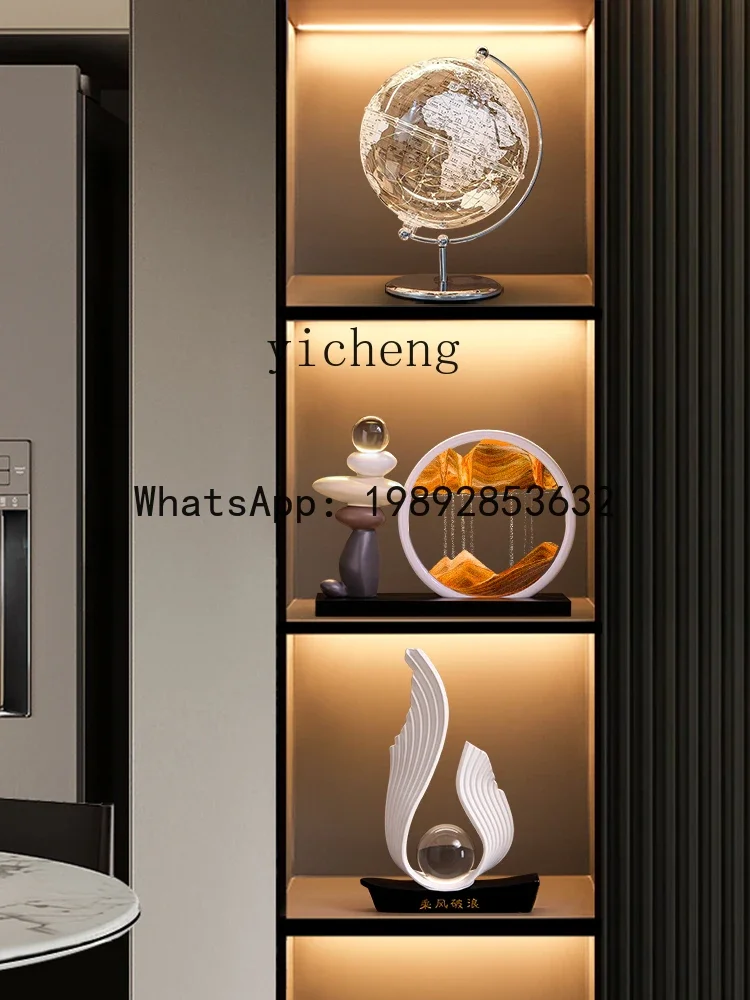 

Quicksand Painting Ornament for Living Room TV Cabinet Wine Cabinet High-end Home Decoration