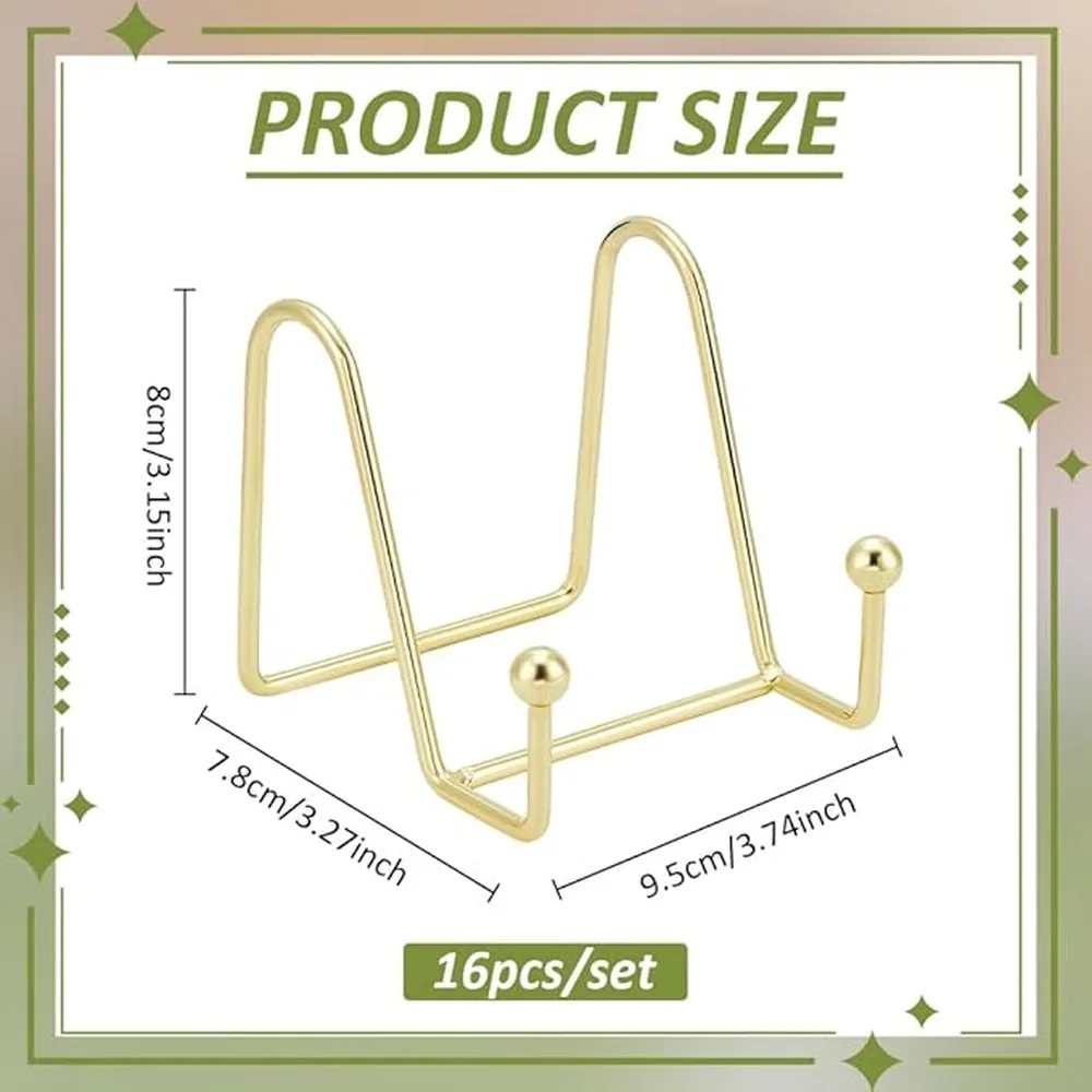 Elegant Electroplating Metal Picture Frame Holder Sturdy Iron Construction Modern Minimalist Decor