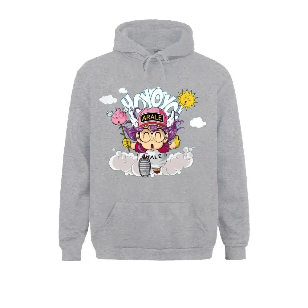 Arale Men For Men Dr Slump Toriyama Anime Manga 90s Cute Robot 80s Vintage Pure Cotton Tees Pullover Hoodie Happy New Year