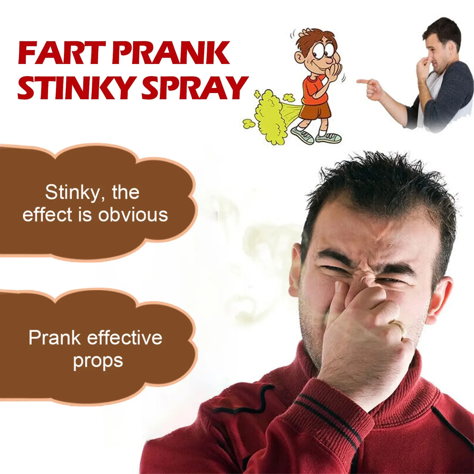 30ml Stink Pepper Spray April Fool\'s Day Prank Trick Entertainment Liquid Odor Trick Portable Spray