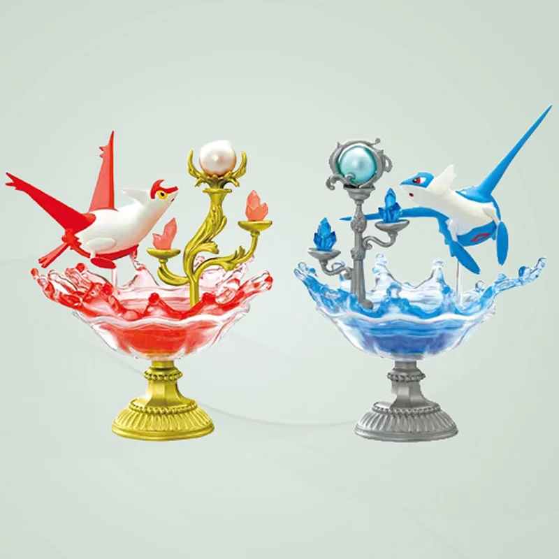 Caja ciega de monstruo de gemas, juego de Mini figuras de Gengar Vulpix Eevee Jigglypuff, juguete de modelos coleccionables de Anime, regalo, 6 uds.