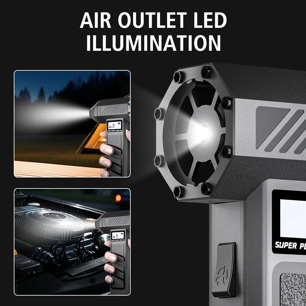 300000rpm turbo jet ventilador de ar elétrico portátil 4 engrenagens ajustável ferramenta de limpeza tipo-c carregamento espanador carro soprando