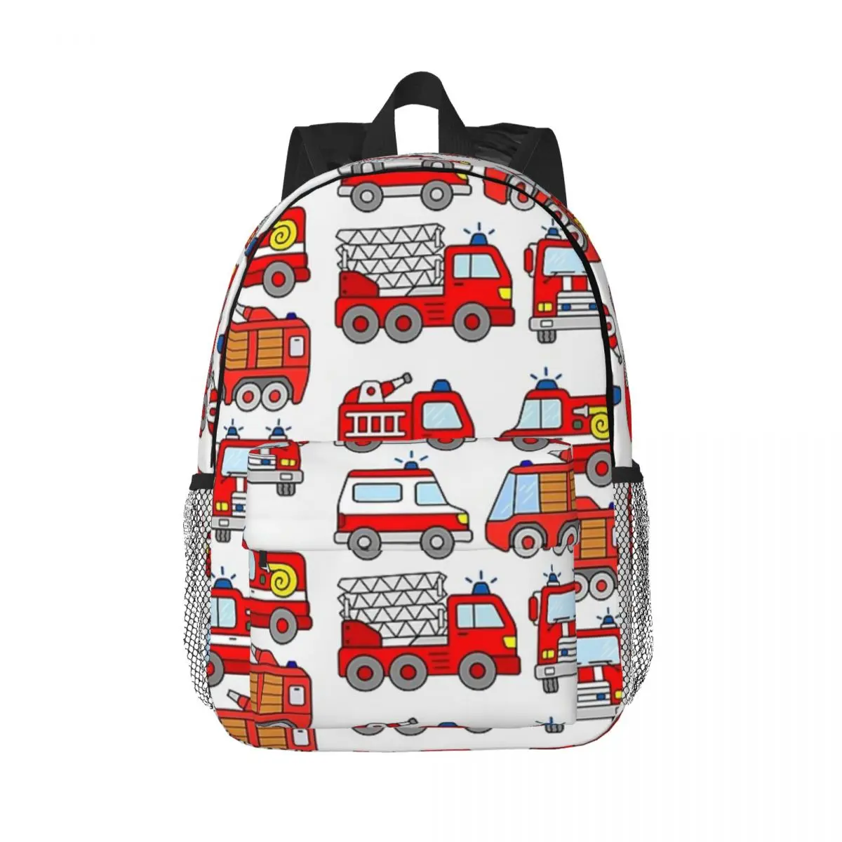

Firetruck Firefighter Vehicle Ambulance Backpacks Boys Girls Bookbag Casual Children School Bags Travel Rucksack Shoulder Bag