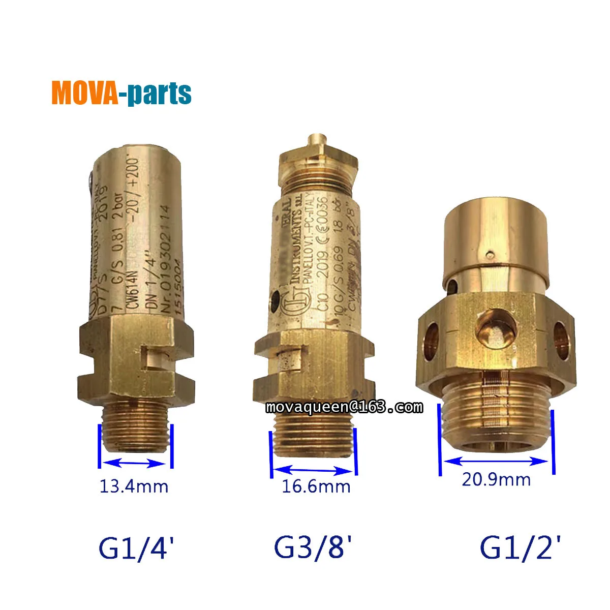 

Espresso Machine Parts G1/4' G3/8' G1/2' Boiler Pressure Valve For NUOVA Simonelli Appia Faema Coffee Maker Replace