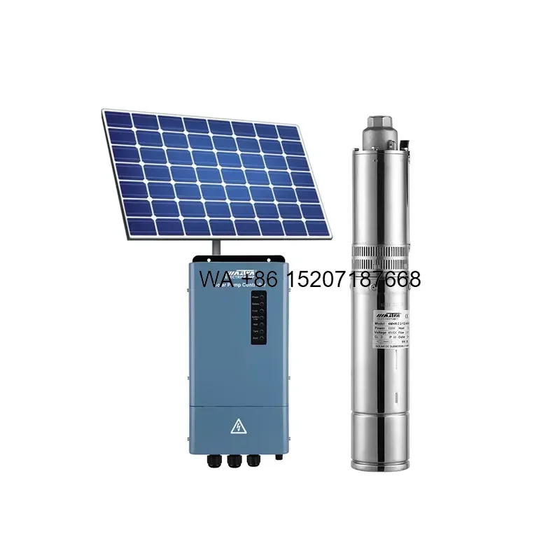 Wmwmnu for MASTRA 4inch 600W 48V DC Solar Power Pumping Water Inverter System Irrigation Solar Water Pump