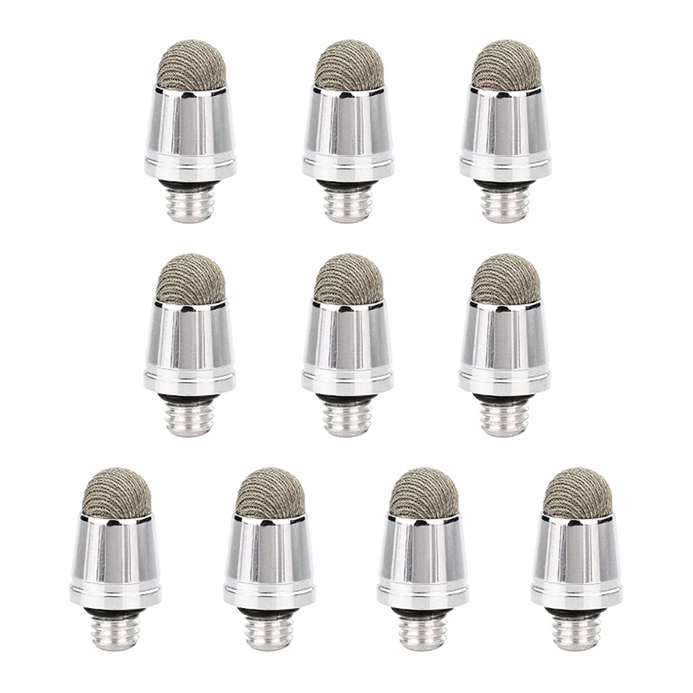 10 pcsFiber Stylus Mesh Tip Universal Replacement Thread for Touchscreen Stylus Pens Conductive Cloth Head Touch Replaceable Tip