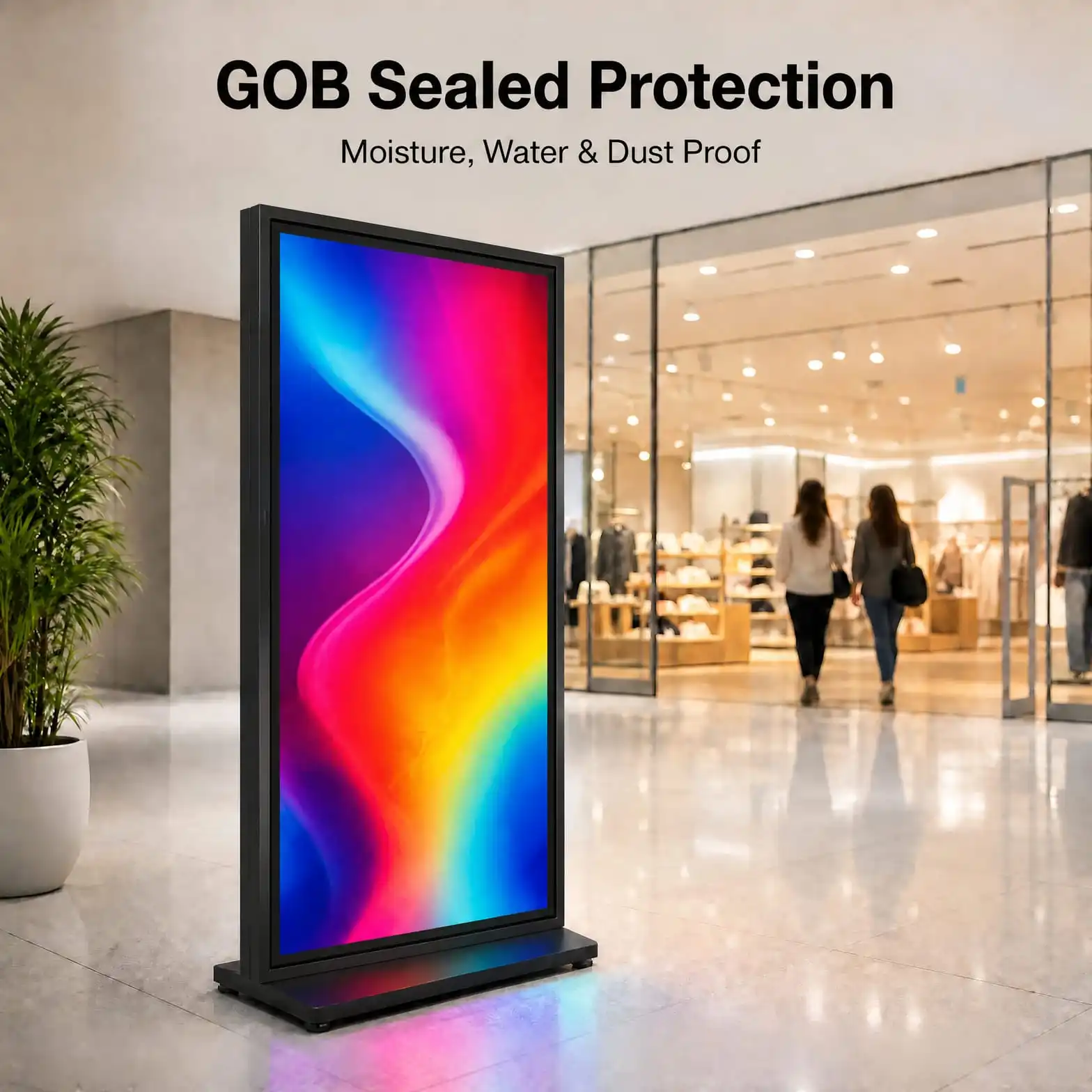 P2.5 Wide Indoor GOB LED Poster Display 3 ft x 8 ft Full Color SMD2121 Screen Set