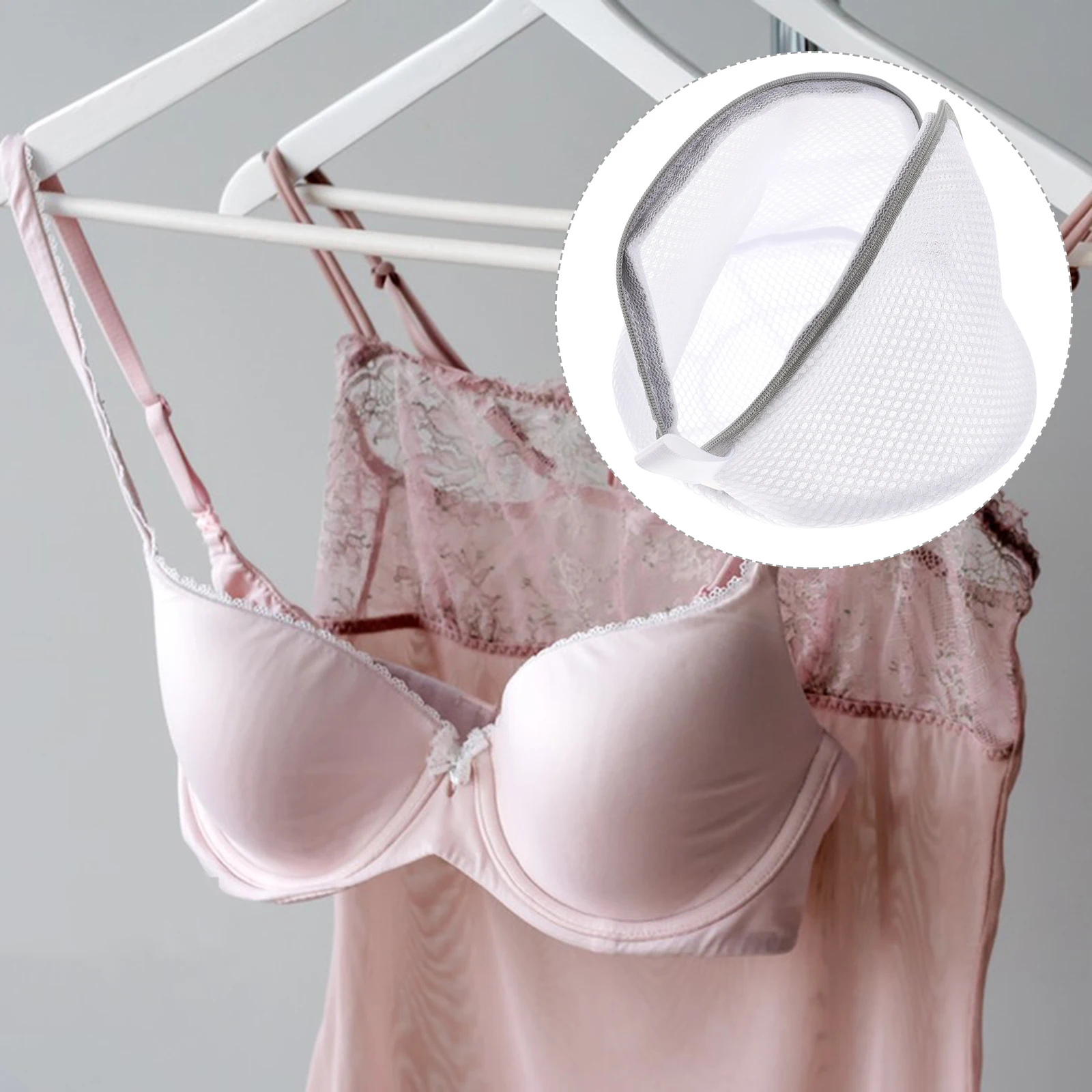 

3pcs Bra Laundry Bag Washing Protector Zipper Machine Wash Organizer Soap Resistant for