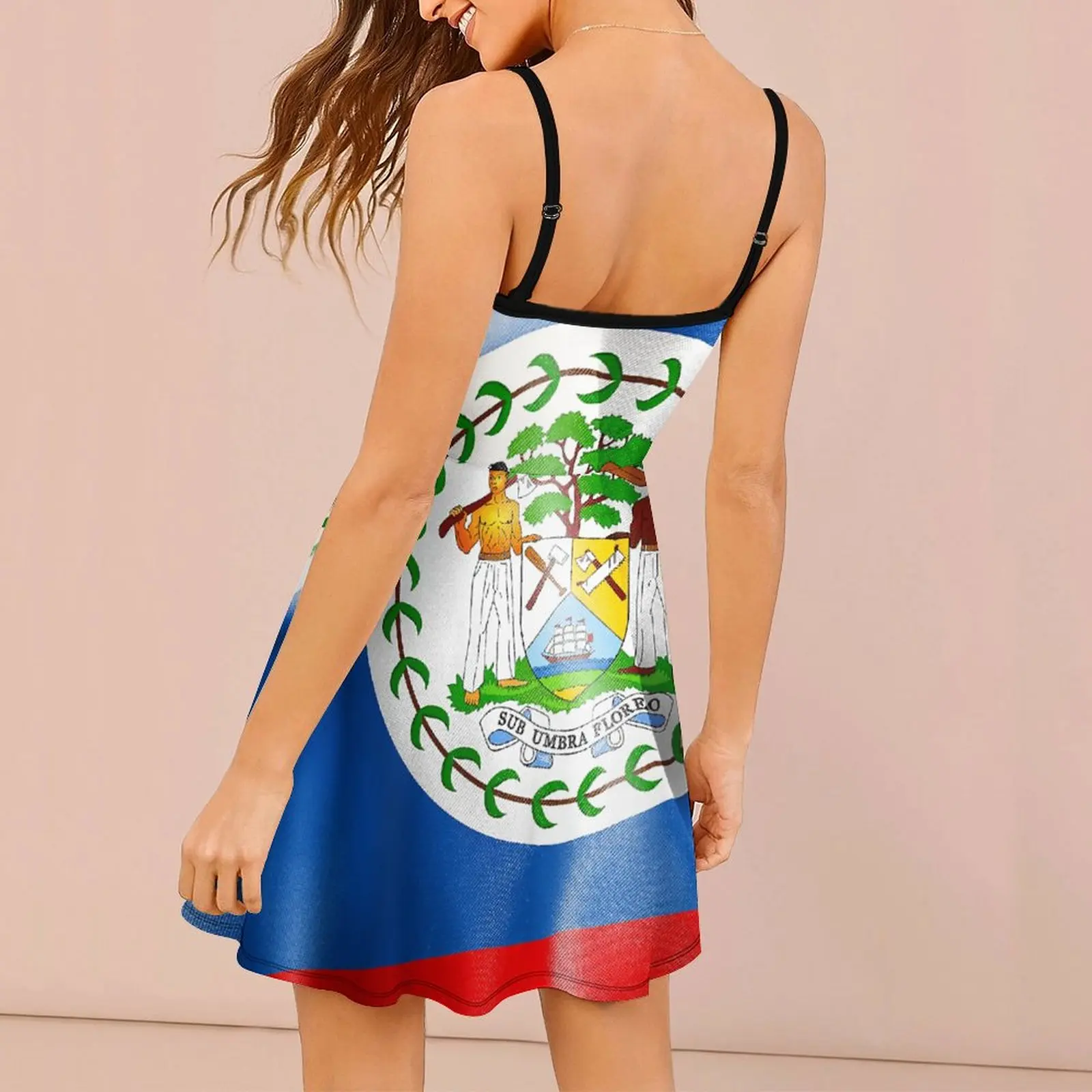 Vestido de tirantes Geeky para mujer, ropa Sexy con estampado de la bandera de Bélgica, informal, vacaciones