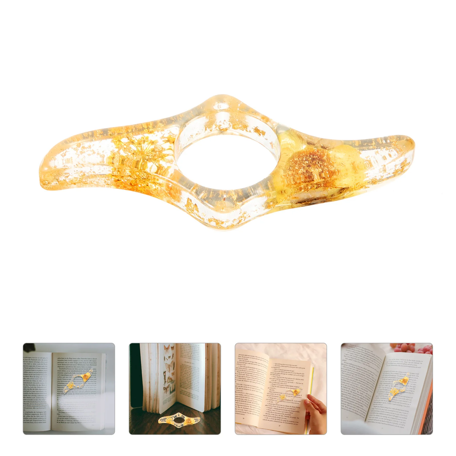 

Plastic Thumb Book Page Holder Lightweight Page Spreaders for Easy Reading Books Magazines Comfortable Reading Supplies