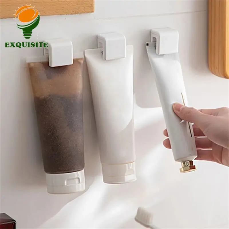 Toothpaste Cleanser Rack Multifunctional Toothpaste Storage Clip Multi-purpose Non-marking Bathroom Accessories Stroage Hook