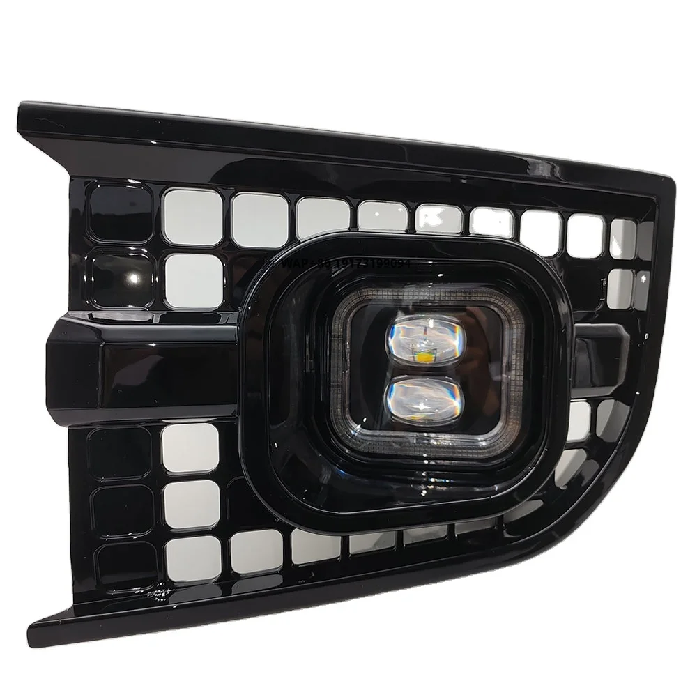 

Комплект светодиодных противотуманных фар для автомобиля с дневными ходовыми огнями и крышками, с проводкой, для Defender 2020-2025