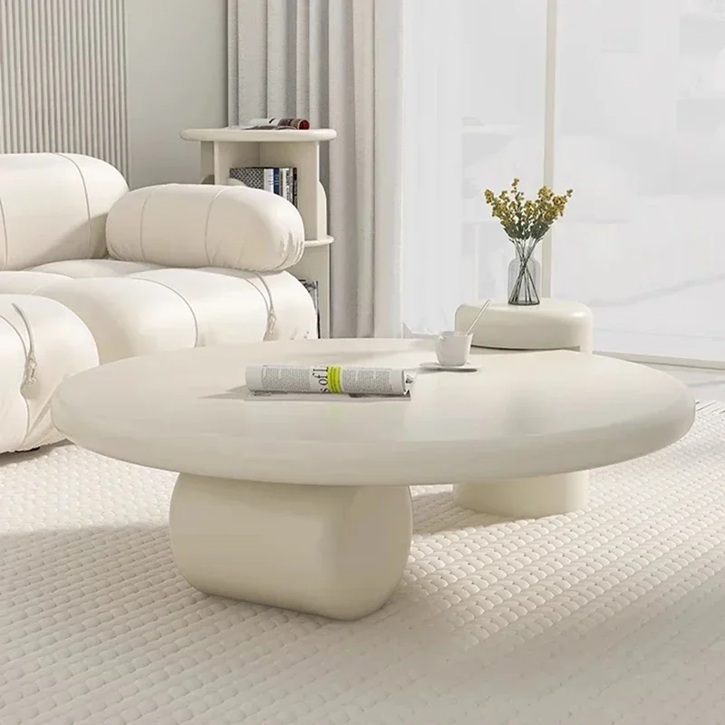 Lamps Modern Round Simple Table Nordic Smart Glamour Premium Design Coffee Tables Small White Cute Mesa De Centro Furniture