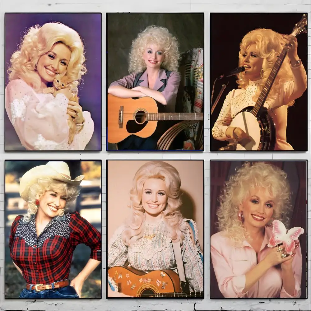 Singer Country D-Dolly Parton Poster Top-tier Indoor room Decor Art & Household Decoration Presents
