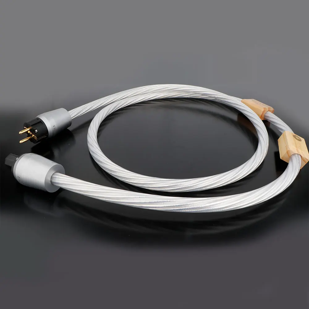 Imagem -02 - Nordost-odin 7n Cabo de Alimentação Banhado a Prata Tomada Conector Cabo de Alimentação ac sem Caixa Eua e ue Plug Alta Qualidade