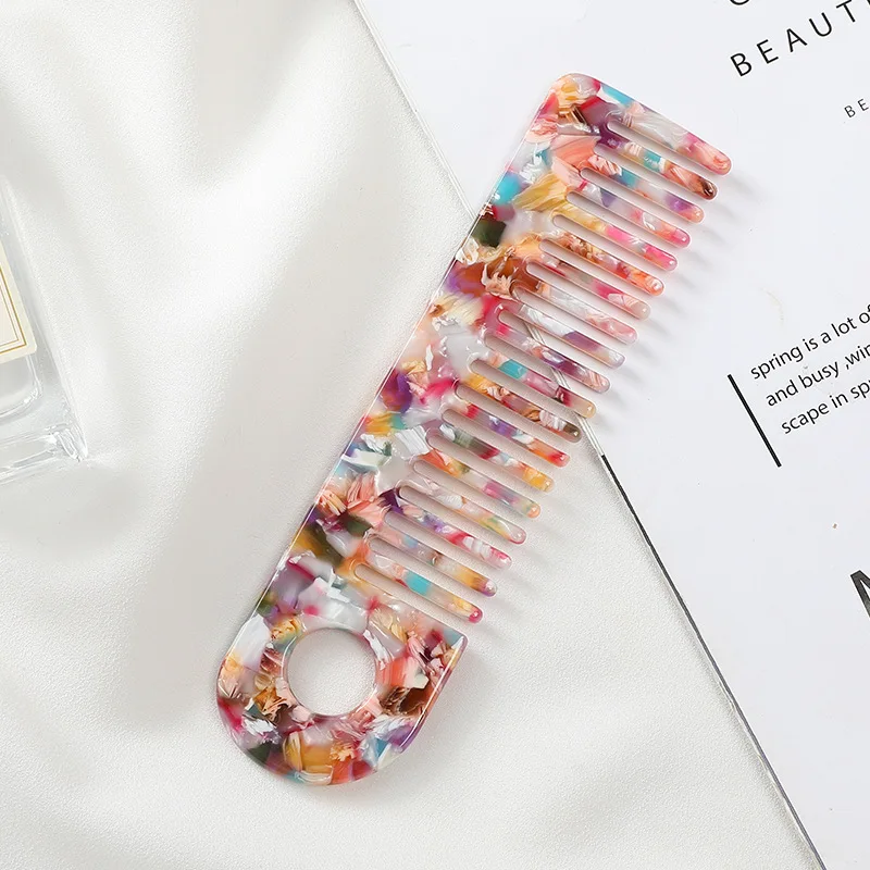 Acetate Hair Styling Combs Colorful Hairdressing Comb Hairbrush for Women Girls Hair Style Barber Salon Accessories Hair Combs