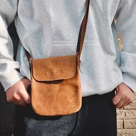 MDNS LEATHER MEDICINE POUCH Deerskin Single Messenger Bag