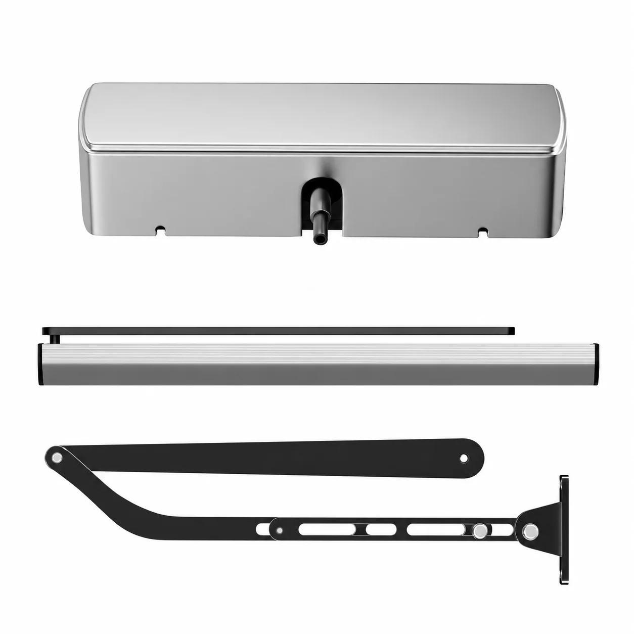 Intelligent automatic door closer, heavy-duty swing door opener, suitable for indoor and outdoor doors, with sliding rod