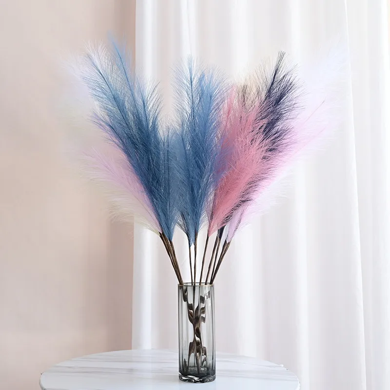 

5pcs/10pcs Per Bundle Handmade Large Pampas Flower Head About 70cm/97cm Flores Simulated Reed For Wedding Home Decoracion