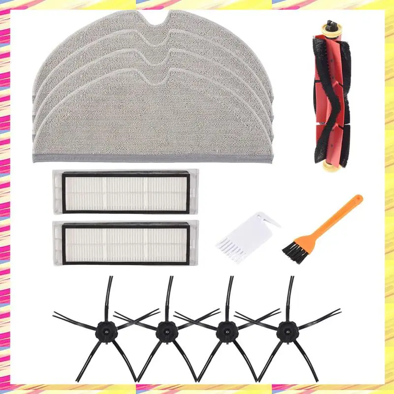 

ABJJ 13Pcs Replacement Parts For Xiaomi Roborock S6 S60 S65 S5 MAX S6 MAXV S6 Pure Vacuum Cleaner Accessories Brushes Filters