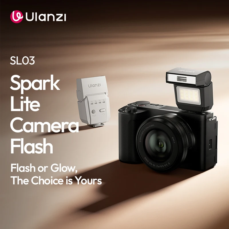 Ulanzi SL03 فلاش كاميرا صغيرة Speedlight فلاش GN8 4 مستوى قابل للتعديل ملء الضوء لكانون سوني نيكون DSLR التصوير في الهواء الطلق