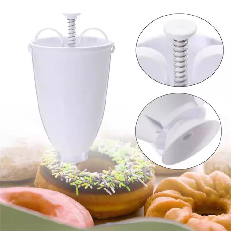 Hot Sale Donut Maker Donut Mould Easy Fast Manual Waffle Dispenser Doughnut Machine Arabic Waffle Plastic Lightweight Deep Fry