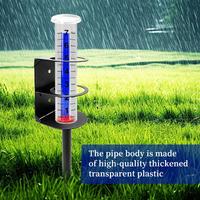Spill Proof Rain Collector Outdoor Rain Gauge with Metal Stake Capacity Water Meter Tube Garden Lawn Yard Patio for Accurate