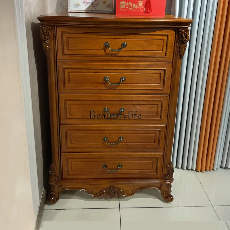 

ls 35 American-style Solid Wood Five-drawer Chest of Drawers Large Chest