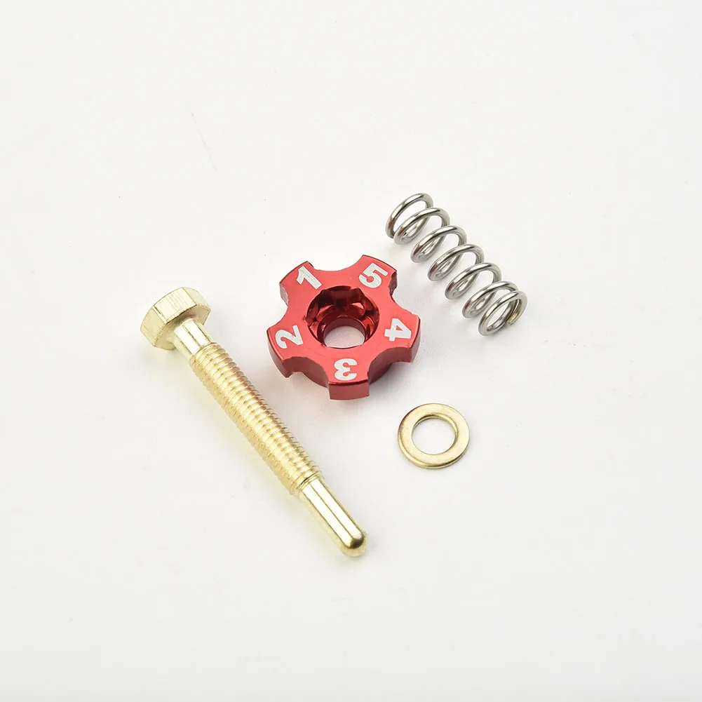 

Air Fuel Mixture Idle Speed Adjuster Screw Motorcycle Carburetor Red Screw Set Brand New High Quality Material