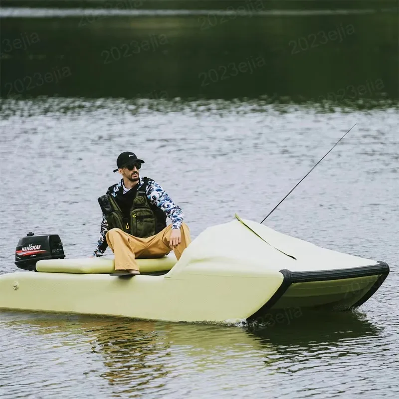 Portable Outdoor Fishing Activity Catamaran Boat PVC Inflatable Watercraft Boat for Outdoor Lake