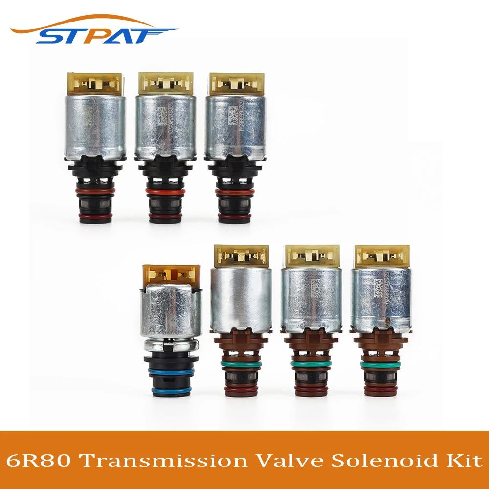 

STPAT 7PCS 6R80 Transmission Valve Body Solenoid Kit For Ford Explorer Ranger Mustang Territory Transit Everest F-150 2011-2017