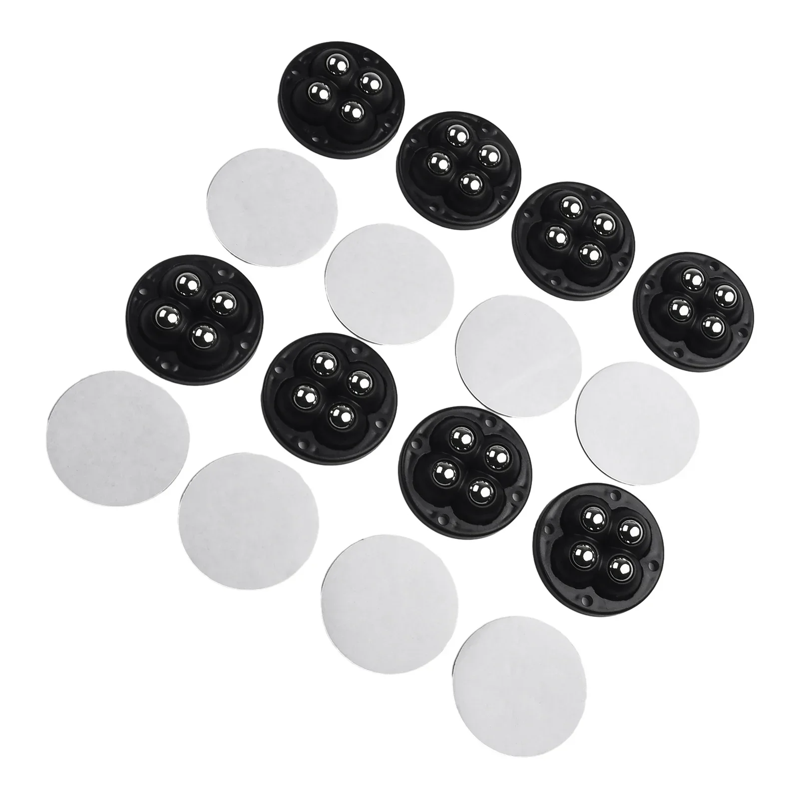 Sturdy Furniture Casters  4 Steel Ball Rollers Wheels  Easy DIY Installation  Move Heavy Objects with Ease  Pack of 8