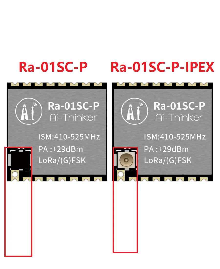 LLCC68 LoRa Wireless RF-Modul 410–525 MHz, unterstützt 10 km Spread-Spectrum-Kommunikation für extrem lange Entfernungen, Ra-01SC-P-Modul – Detail 1